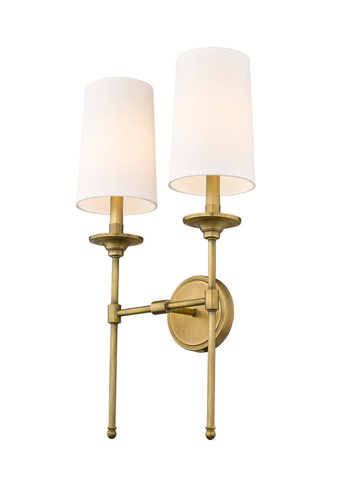 Z-Lite - 3033-2S-RB - Two Light Wall Sconce - Emily - Rubbed Brass