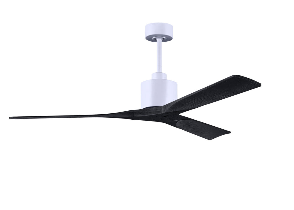 Matthews Fan Company - NK-MWH-BK-60 - 60``Ceiling Fan - Nan - Matte White