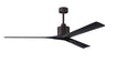 Matthews Fan Company - NKXL-TB-BK-72 - 72``Ceiling Fan - Nan XL - Textured Bronze