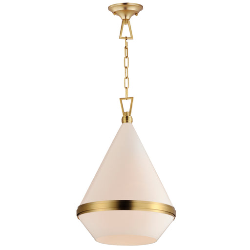 Maxim - 10376WTSBR - One Light Pendant - Giza - Satin Brass