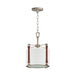 Maxim - 16133FTWZBSD - One Light Pendant - Sausalito - Weathered Zinc / Brown Suede