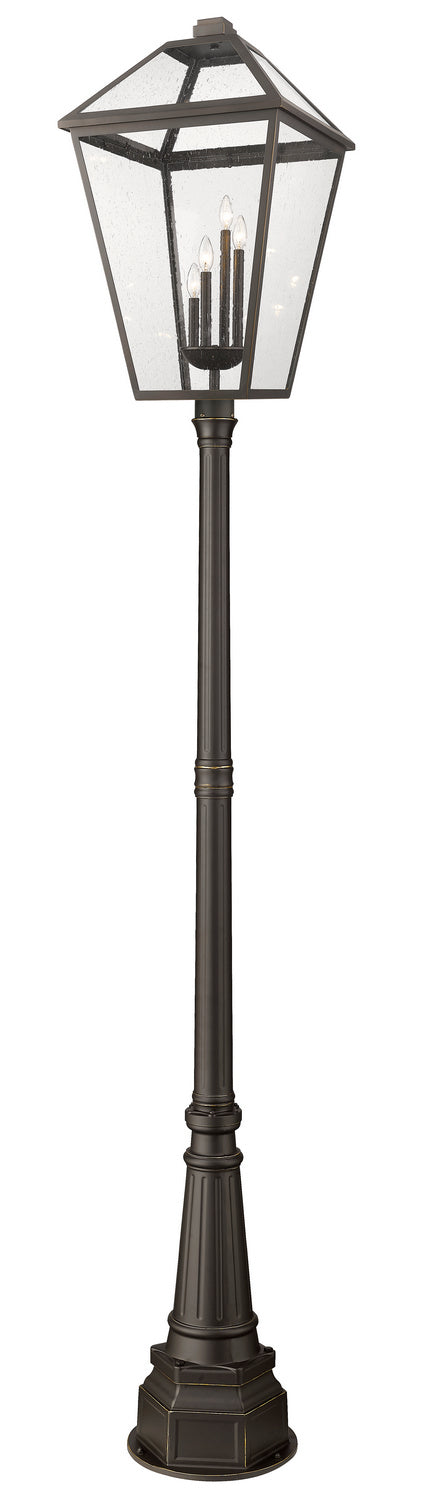 Z-Lite - 579PHXLXR-564P-ORB - Four Light Outdoor Post Mount - Talbot - Oil Rubbed Bronze