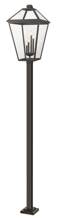 Z-Lite - 579PHXLXS-536P-ORB - Four Light Outdoor Post Mount - Talbot - Oil Rubbed Bronze