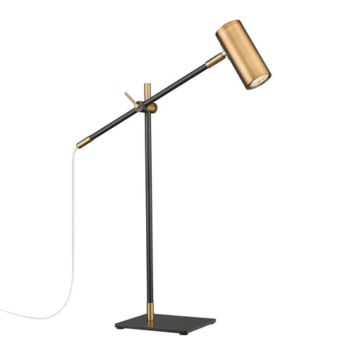Z-Lite - 814TL-MB-OBR - One Light Table Lamp - Calumet - Matte Black / Olde Brass