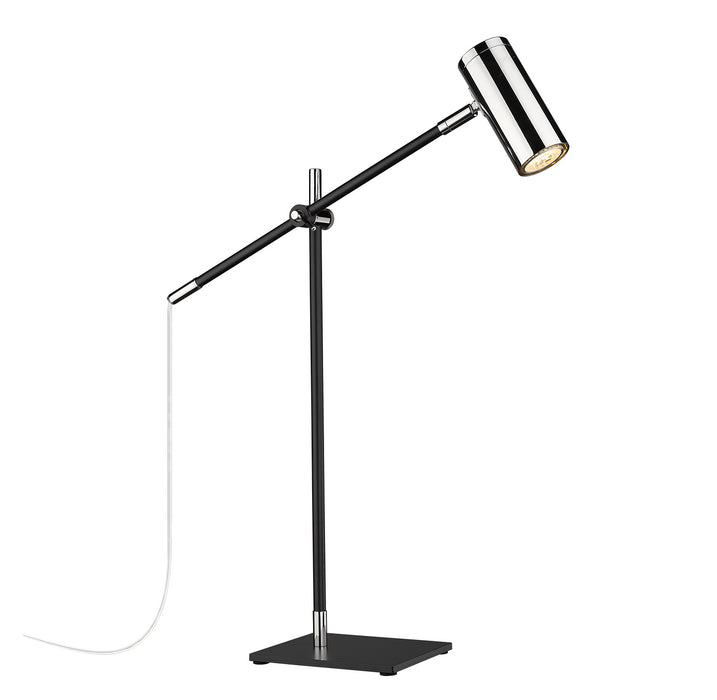 Z-Lite - 814TL-MB-PN - One Light Table Lamp - Calumet - Matte Black / Polished Nickel