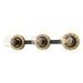 Troy Lighting - B2083-PBR/SBK - Three Light Bath Bracket - Teo - Patina Brass/Soft Black