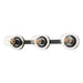 Troy Lighting - B2083-PN/SBK - Three Light Bath Bracket - Teo - Polished Nickel/Soft Black