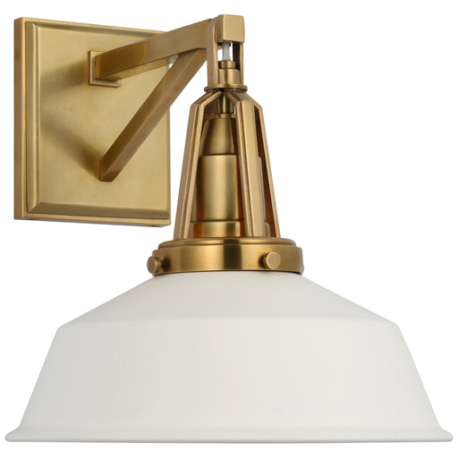 Visual Comfort - CHD 2455AB-WHT - LED Wall Sconce - Layton - Antique-Burnished Brass