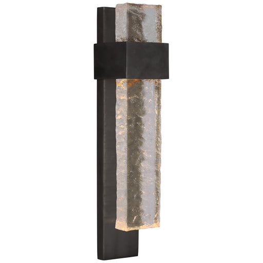 Visual Comfort - S 2340BZ/CWG - LED Wall Sconce - Brock - Bronze and Clear Wavy Glass