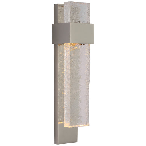 Visual Comfort - S 2340PN/CWG - LED Wall Sconce - Brock - Polished Nickel and Clear Wavy Glass