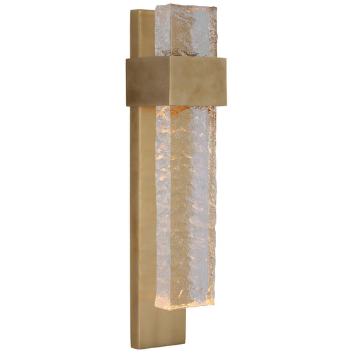 Visual Comfort - S 2340SB/CWG - LED Wall Sconce - Brock - Soft Brass and Clear Wavy Glass