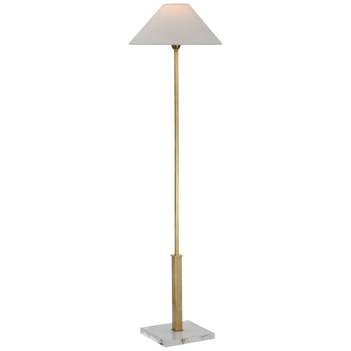 Visual Comfort - SP 1510HAB/CG-L - LED Floor Lamp - Asher - Hand-Rubbed Antique Brass and Crystal