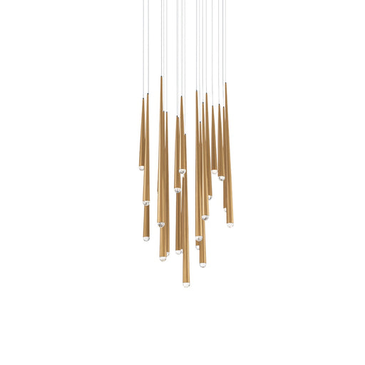 Modern Forms - PD-41721R-AB - LED Pendant - Cascade - Aged Brass