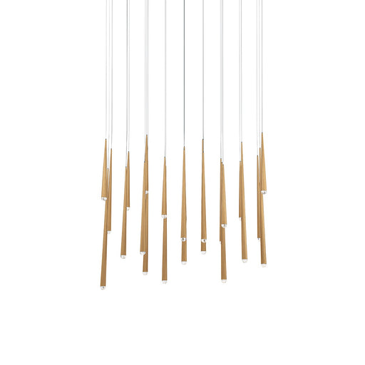 Modern Forms - PD-41723L-AB - LED Pendant - Cascade - Aged Brass