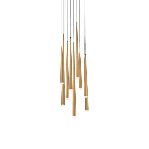 Modern Forms - PD-41809R-AB - LED Pendant - Cascade - Aged Brass
