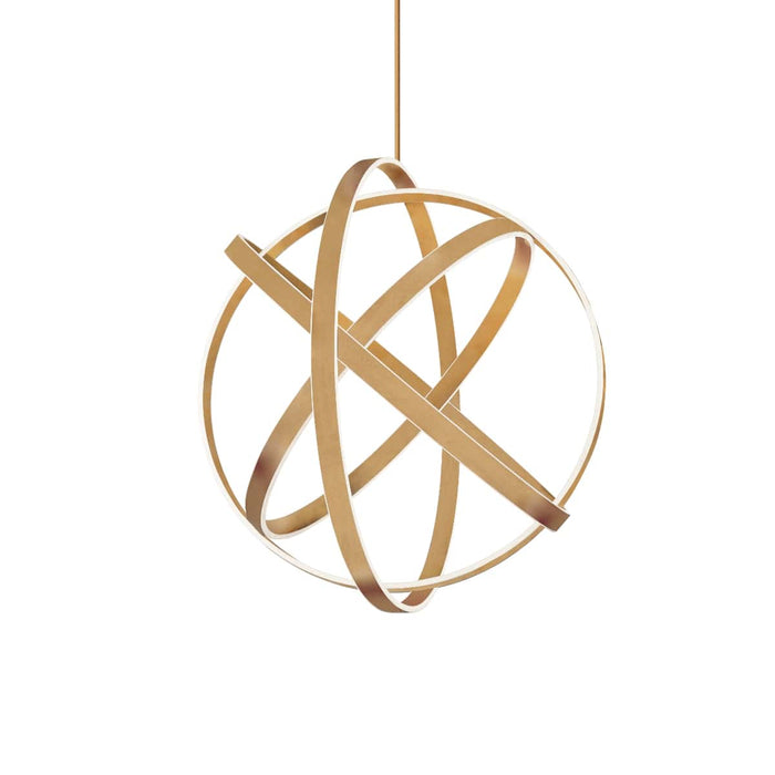 Modern Forms - PD-61738-AB - LED Chandelier - Kinetic - Aged Brass