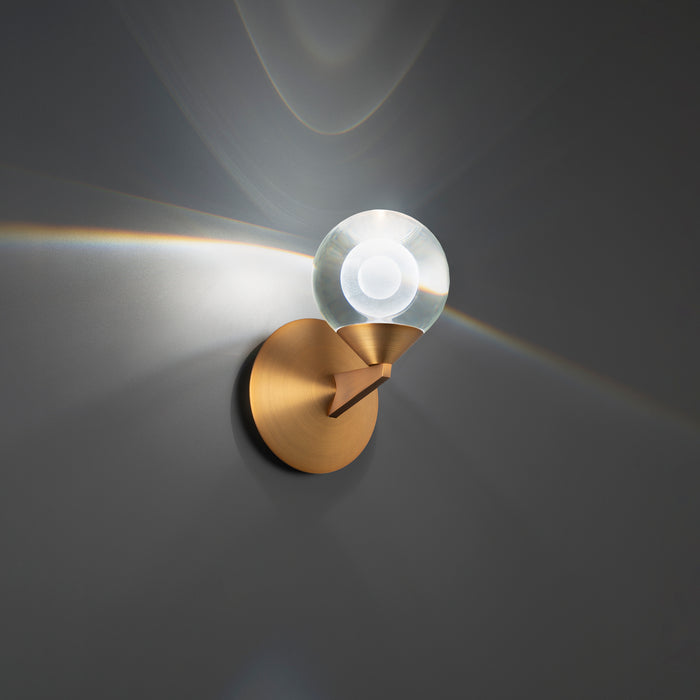 Modern Forms - WS-82006-AB - LED Wall Sconce - Double Bubble - Aged Brass
