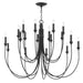 Troy Lighting - F1018-FOR - 18 Light Chandelier - Cate - Forged Iron