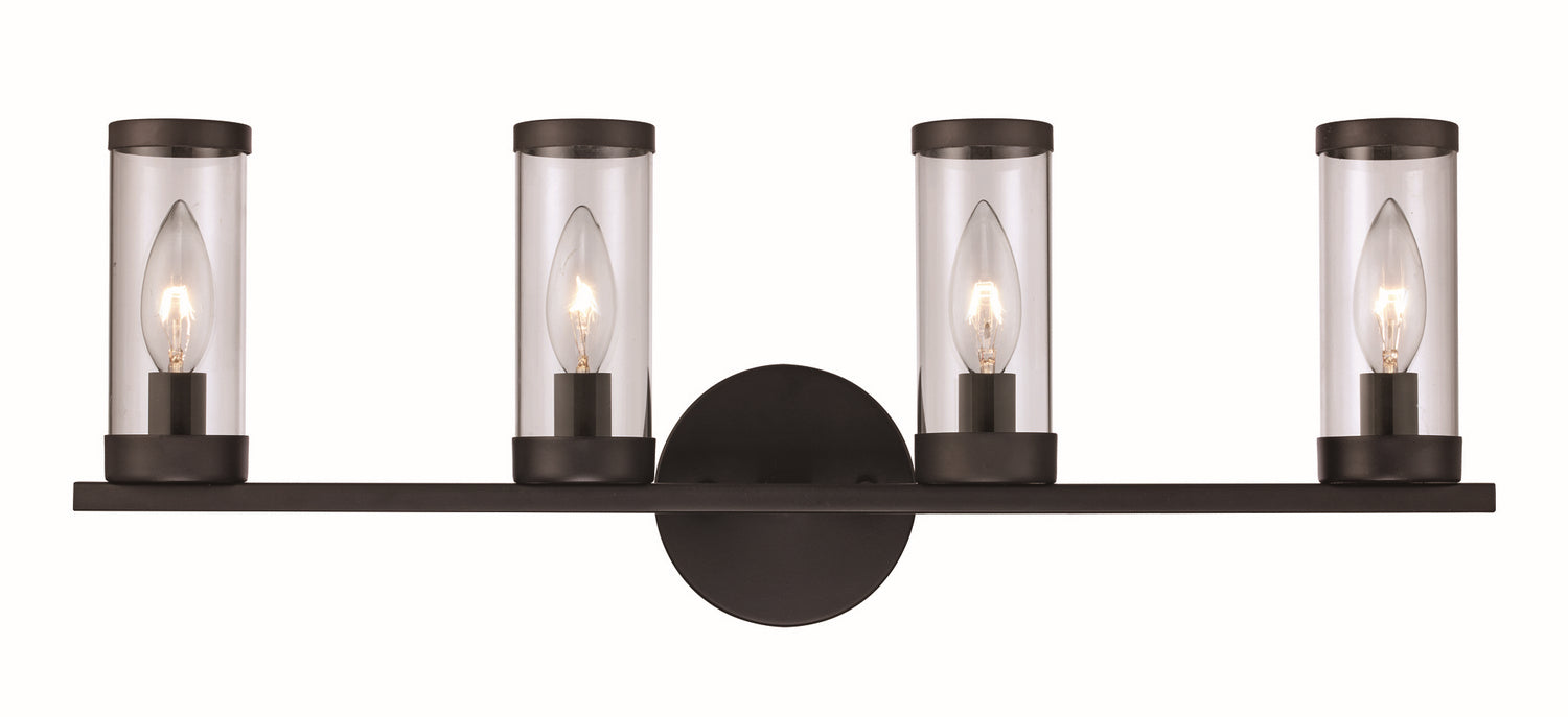 Trans Globe Imports - 71714 BK - Four Light Vanity Bar - Black