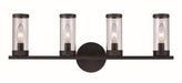 Trans Globe Imports - 71714 BK - Four Light Vanity Bar - Black