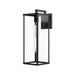 Alora - EW652707BKCL - One Light Exterior Wall Mount - Brentwood - Textured Black/Clear Glass