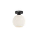 Alora - FM506108MBOP - One Light Flush Mount - Castilla - Matte Black/Opal Matte Glass