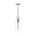 Alora - PD401505BNCL - One Light Pendant - Soji - Brushed Nickel/Clear Glass