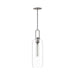 Alora - PD401606BNCL - One Light Pendant - Soji - Brushed Nickel/Clear Glass