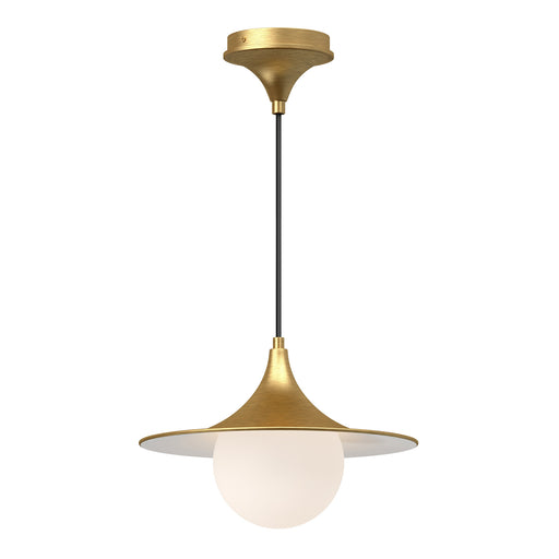 Alora - PD525113BGOP - One Light Pendant - Fuji - Brushed Gold/Opal Matte Glass