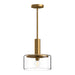 Alora - PD535010AGCL - One Light Pendant - Royale - Aged Gold/Clear Glass