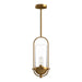 Alora - PD539018AGCL - One Light Pendant - Cyrus - Aged Gold/Clear Glass