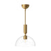 Alora - PD563012BGCL - One Light Pendant - Jude - Brushed Gold/Clear Glass