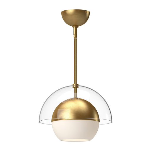 Alora - PD568212BGOP - One Light Pendant - Lucy - Brushed Gold/Opal Matte Glass