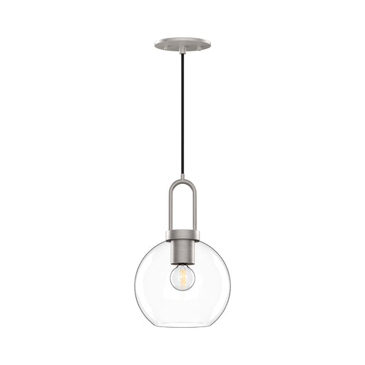 Alora - PD601608BNCL - One Light Pendant - Soji - Brushed Nickel/Clear Glass