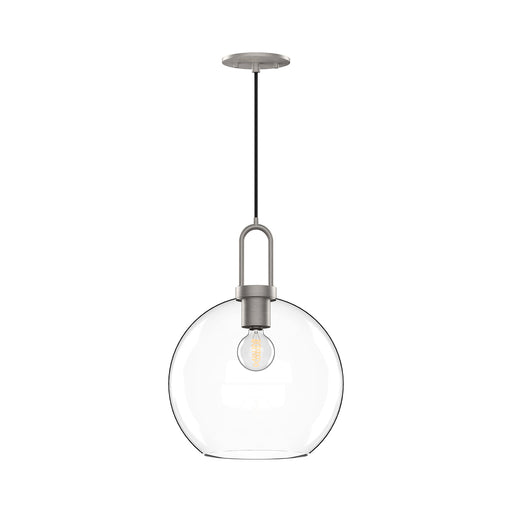 Alora - PD601710BNCL - One Light Pendant - Soji - Brushed Nickel/Clear Glass