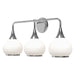 Alora - VL524326CHOP - Three Light Bathroom Fixtures - Hazel - Chrome/Opal Matte Glass
