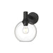 Alora - WV506108MBCL - One Light Vanity - Castilla - Matte Black/Clear Glass