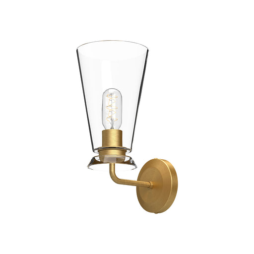 Alora - WV570006BGCL - One Light Vanity - Salem - Brushed Gold/Clear Glass