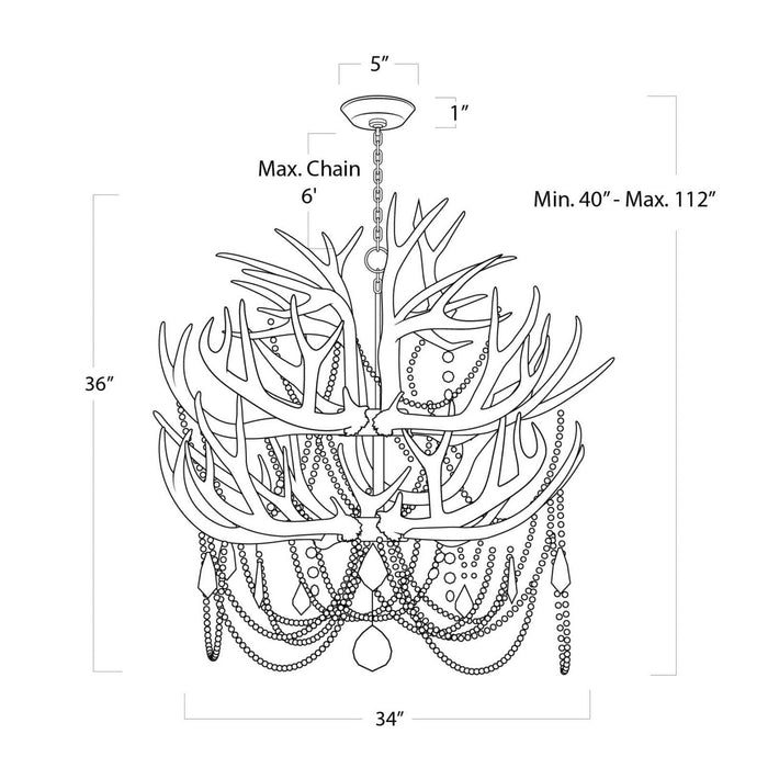 12 Light Chandelier - Lighting Design Store