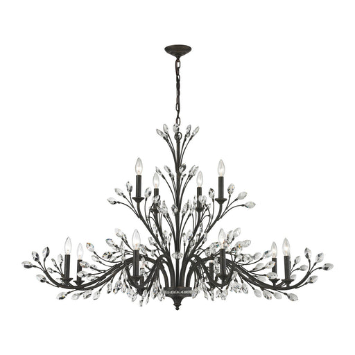 Crystal Branches 12 Light Chandelier