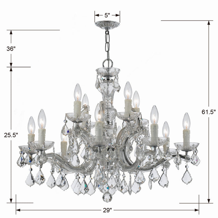 12 Light Chandelier - Lighting Design Store