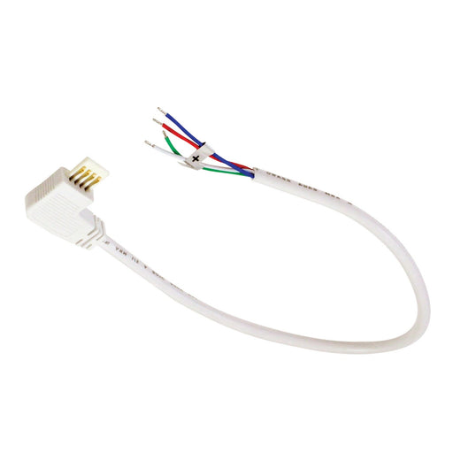 12`` Side Power Line Cable Open Wire For Lightbar Silk, Left
