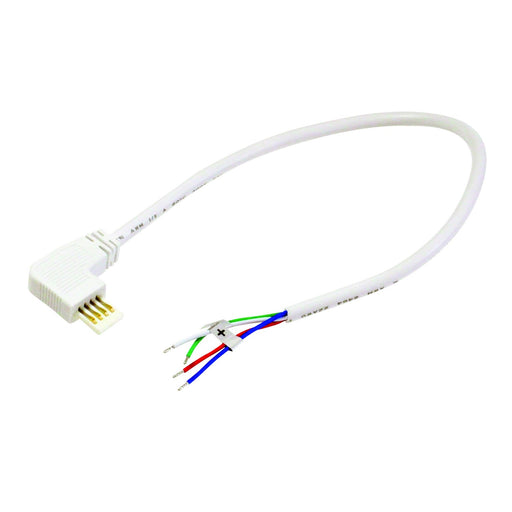 12`` Side Power Line Cable Open Wire For Lightbar Silk, Right