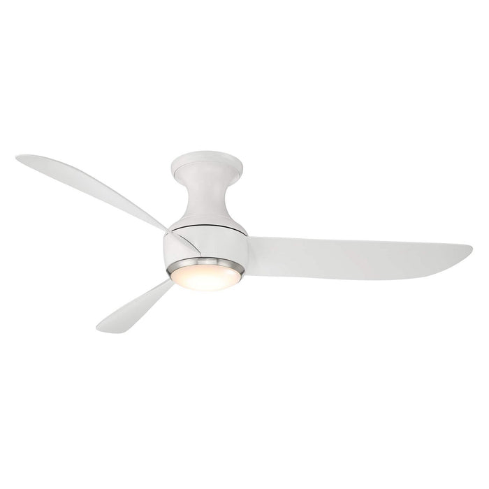Modern Forms Fans - FH-W2203-52L35BNMW - 52``Ceiling Fan - Corona - Matte White/Brushed Nickel Trim