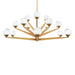 Modern Forms - PD-82042-AB - LED Chandelier - Double Bubble - Aged Brass
