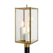 Norwell Lighting - 1152-AG-CL - Three Light Post Mount - Back Bay - Aged Brass