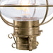 Norwell Lighting - 1710-AG-CL - One Light Post Mount - American Onion - Aged Brass