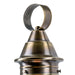 Norwell Lighting - 1710-AN-CL - One Light Post Mount - American Onion - Antique Brass