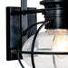 Norwell Lighting - 1712-BL-CL - One Light Outdoor Wall Mount - American Onion - Black