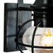 Norwell Lighting - 1713-BL-CL - One Light Outdoor Wall Mount - American Onion - Black